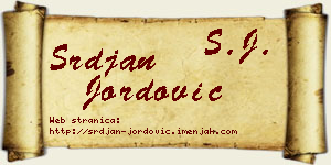 Srđan Jordović vizit kartica
